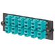 PANDUIT FAP12WAQDLCZ Панель OPTICOM для 12 LC 10Gig™ дуплексных многомодовых оптических адаптеров с муфтами из циркониевой керамики (морская волна)