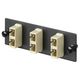 PANDUIT FAP6WEIDSC Панель OPTICOM для 6 SC дуплексных многомодовых оптических адаптеров с муфтами из фосфористой бронзы (слоновая кость) (замена на FAP6WEIDSCZ)