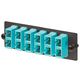 PANDUIT FAP6WAQDSCZ Панель OPTICOM для 6 SC 10GIG™ дуплексных многомодовых оптических адаптеров с муфтами из циркониевой керамики (морская волна)