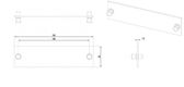 Hyperline FO-FRM-W120H32-BL-BK Панель-заглушка для FO-19BX