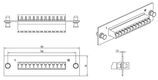 Hyperline FO-FPM-W120H32-12LC-BL Панель для FO-19BX с 12 LC адаптерами Hyperline FO-FPM-W120H32-12LC-BL Панель для FO-19BX с 12 LC адаптерами