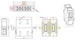 Hyperline FA-P11Z-DSC/DSC-N/BK-BL Оптический проходной адаптер SC-SC