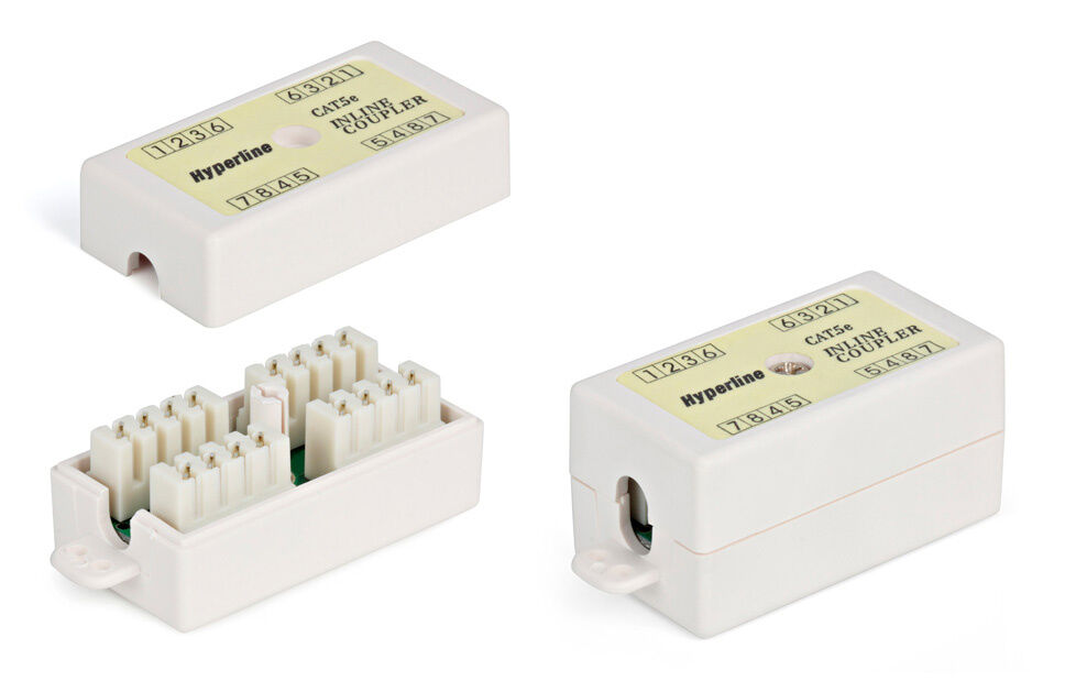 Hyperline CA-IDC-C5e-WH Проходной адаптер (coupler)