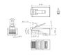 Hyperline PLEZ-8P8C-U-C5-100 Разъем легкой оконцовки RJ-45 (8P8C) под витую пару