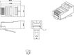 Hyperline PLUG-8P8C-U-C5-SH-100 Разъем RJ-45(8P8C) под витую пару Hyperline PLUG-8P8C-U-C5-SH-100 Разъем RJ-45(8P8C) под витую пару