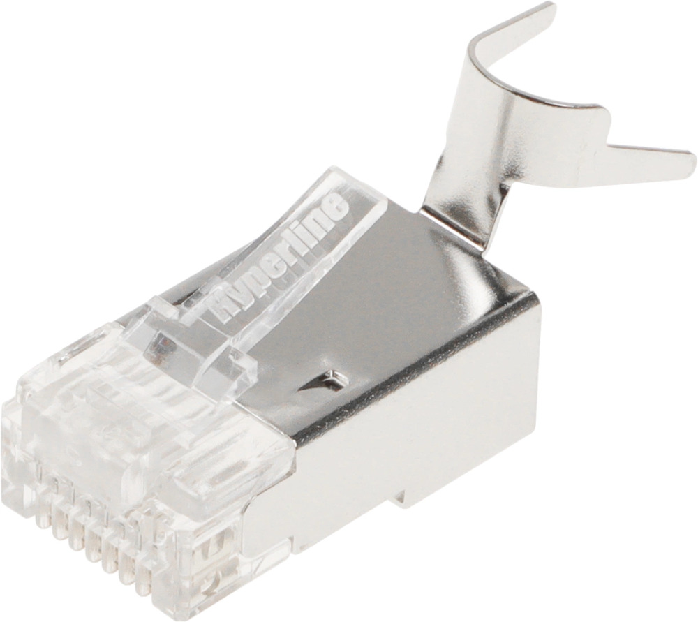 Hyperline PLUG-8P8C-UV-C6-TW-SH-10 Разъем RJ-45(8P8C) под витую пару