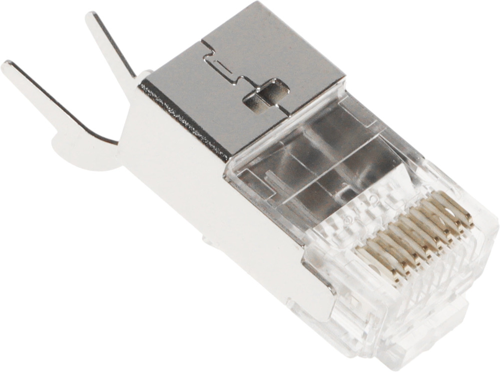 Hyperline PLUG-8P8C-UV-C6-TW-SH-10 Разъем RJ-45(8P8C) под витую пару
