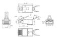 Hyperline PLUG-8P8C-UV-C6-TW-SH-10 Разъем RJ-45(8P8C) под витую пару