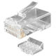 Hyperline PLUG-8P8C-UV-C6-100 Разъем RJ-45(8P8C) под витую пару Hyperline PLUG-8P8C-UV-C6-100 Разъем RJ-45(8P8C) под витую пару