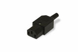 Разъем IEC 60320 C13 220В 10A на кабель Hyperline CON-IEC320C13 (плоские контакты внутри разъема)