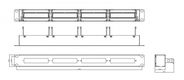 Hyperline PPTR-19-4CU-STL Патч-панель 19" для претерминированных медных и оптических кассет