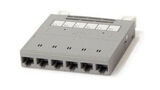 Кассета для медных претерминированных решений Hyperline PPTR-CSS-6xRJ45-C6-U-GY
