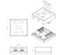 Hyperline SB1-2-8P8C-C5e-WH Розетка компьютерная RJ-45(8P8C)