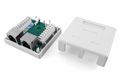 Hyperline SB1-2-8P8C-C5e-SH-WH Розетка компьютерная RJ-45(8P8C) Hyperline SB1-2-8P8C-C5e-SH-WH Розетка компьютерная RJ-45(8P8C)