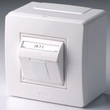 DKC / ДКС 10665 In-liner Classic/ Front Коробка в сборе с розеткой 1хRJ45