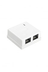 Розетка компьютерная RJ-45 Hyperline SB1-2-8P8C-C6-WH (8P8C)