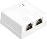 Hyperline SB1-2-8P8C-C6-SH-WH Розетка компьютерная RJ-45(8P8C) Hyperline SB1-2-8P8C-C6-SH-WH Розетка компьютерная RJ-45(8P8C)