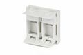 Hyperline SIP2-2K-M45-45 Вставка 45x45 (аналог Mosaic) для 2х модулей формата Keystone Jack