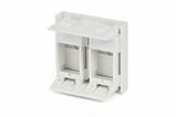 Вставка 45x45 для 2х модулей формата Keystone Jack Hyperline SIP2-2K-M45-45 (аналог Mosaic)&nbsp;<img style='position: relative;margin:0' src='/image/only_to_order_edit.gif' alt='На заказ' title='На заказ' />