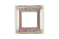Hyperline FP-M45-1-WH Лицевая панель 80х80мм для 2-х модулей 45х22.5 (аналогов Mosaic) Hyperline FP-M45-1-WH Лицевая панель 80х80мм для 2-х модулей 45х22.5 (аналогов Mosaic)
