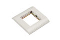 Hyperline FP-M45-1-WH Лицевая панель 80х80мм для 2-х модулей 45х22.5 (аналогов Mosaic) Hyperline FP-M45-1-WH Лицевая панель 80х80мм для 2-х модулей 45х22.5 (аналогов Mosaic)