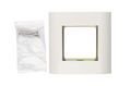 Hyperline FP-M45-1-WH Лицевая панель 80х80мм для 2-х модулей 45х22.5 (аналогов Mosaic) Hyperline FP-M45-1-WH Лицевая панель 80х80мм для 2-х модулей 45х22.5 (аналогов Mosaic)