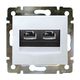LEGRAND 774231 Модуль розетки информационной 2хRJ45