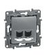 LEGRAND 672452 Модуль розетки двойной RJ11+RJ45