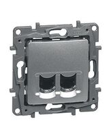 Модуль розетки двойной RJ11+RJ45 LEGRAND 672452