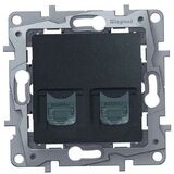 Модуль розетки двойной RJ11+RJ45 LEGRAND 672652
