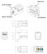 Hyperline KJNE-8P8C-C5e-90-WH Вставка Keystone Jack RJ-45(8P8C) Hyperline KJNE-8P8C-C5e-90-WH Вставка Keystone Jack RJ-45(8P8C)