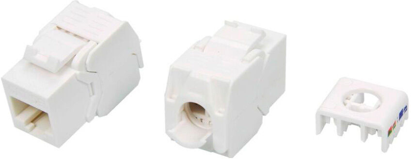 Hyperline KJ8-8P8C-C5e-180-TLS-WH Вставка Keystone Jack RJ-45(8P8C)
