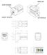 Hyperline KJNE-8P8C-C5e-90-RD Вставка Keystone Jack RJ-45(8P8C)