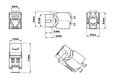 Hyperline KJ8-8P8C-C6-180-TLS-SH-F-WH Вставка Keystone Jack RJ-45(8P8C)