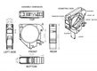 Hyperline FP-IE-DIN-KJ-1A-GY Крепление для Keystone Jack на DIN-рейку в распределительные щиты для промышленных решений