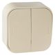 LEGRAND 782232 Выключатель двухклавишный 10A
