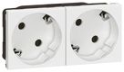 LEGRAND 77252 Модуль розетки 2х2К+3 под углом 45°