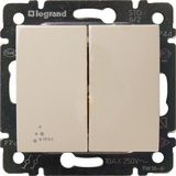 Переключатель на 2 направления 2-х клавишный LEGRAND 774198
