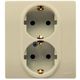 LEGRAND 672323 Модуль розетки 2 х 2К+З
