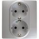 LEGRAND 672433 Модуль розетки 2 х 2К+З со шторками