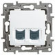LEGRAND 672254 Розетка компьютерная 2ХRJ45