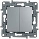 LEGRAND 672412 Выключатель/переключатель 2-клавишный