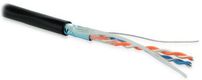 Hyperline FUTP2-C5-S24-OUT-PE-BK-500 (500 м) Кабель витая пара F/UTP