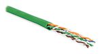 Hyperline UUTP4-C5E-P24-IN-LSZH-GN-100 (100 м) Кабель витая пара