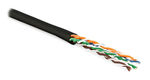 Hyperline UUTP4-C5E-P24-IN-LSZH-BK-100 (100 м) Кабель витая пара