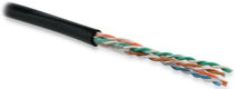 Hyperline UUTP4-C5E-S24-OUT-PE-BK-500 (500 м) Кабель витая пара Hyperline UUTP4-C5E-S24-OUT-PE-BK-500 (500 м) Кабель витая пара