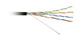 Hyperline UUTP4-C5E-S24-SW-OUT-PE-BK-500 (500 м) Кабель витая пара U/UTP