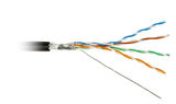 Кабель витая пара Hyperline FUTP4-C5E-S24-OUT-PE-BK-500 (500м)&nbsp;<img style='position: relative;margin:0' src='/image/only_to_order_edit.gif' alt='На заказ' title='На заказ' />