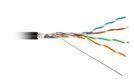 Hyperline FUTP4-C5E-S24-OUT-PE-BK-100 (100м) Кабель витая пара