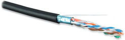 Hyperline FUTP4-C5E-S24-OUT-LSZH-BK-500 (500 м) Кабель витая пара F/UTP Hyperline FUTP4-C5E-S24-OUT-LSZH-BK-500 (500 м) Кабель витая пара F/UTP
